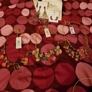 3 rare & beautiful Kate Spade statement necklaces